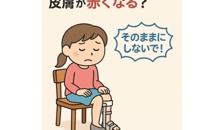 下肢装具で皮膚が赤くなる？そのままにしないで！ ～医療機器関連褥瘡を防ぐためにできること～