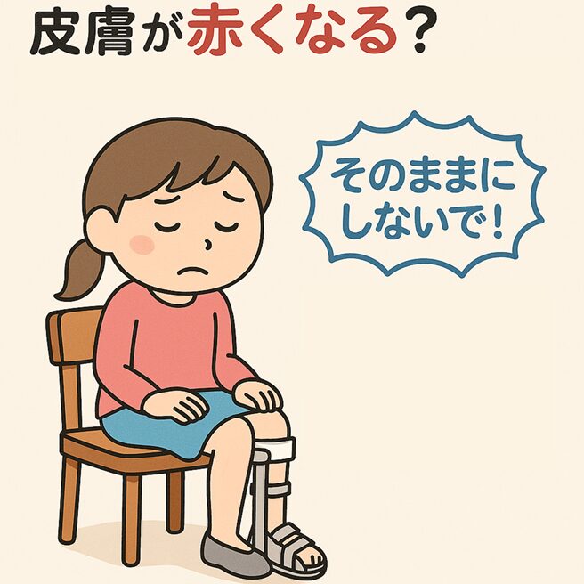 下肢装具で皮膚が赤くなる？そのままにしないで！ ～医療機器関連褥瘡を防ぐためにできること～ - ゲイトソリューション、長下肢、作製等