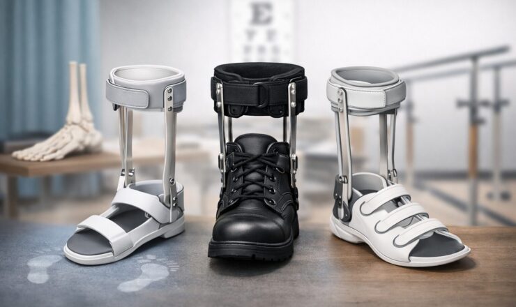 両側金属支柱付き短下肢装具の足部の種類の選び方と活用方法