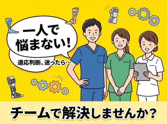 この患者さんには装具は必要？一緒に考えてみませんか？ -ブレースカンファレンスの進め方と運用方法- - ゲイトソリューション、長下肢、作製等